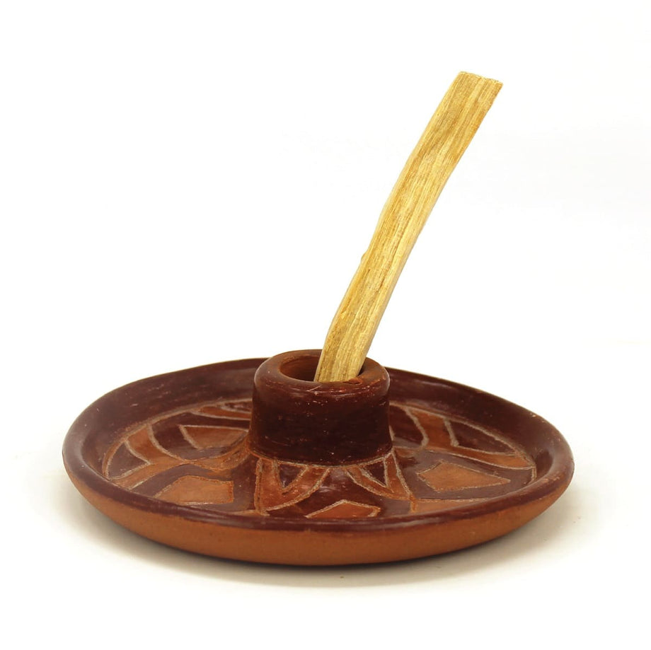 Terracotta Incense Holder 'Cuenco' with 1 Palo Santo Stick incl.